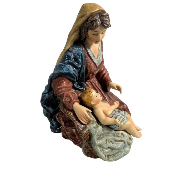 Vintage Grandeur Noel Nativity Set Replacement Piece O’Well Figurine Mary & Baby - Picture 4 of 16